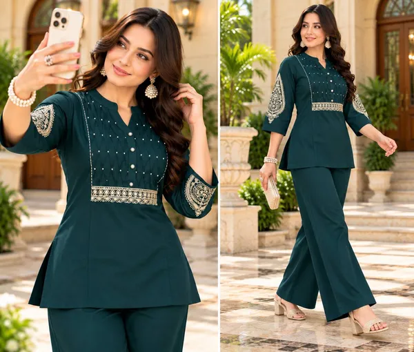 Dhabu_cotton_With_Embroidery_Work_Co-Ord_Set
