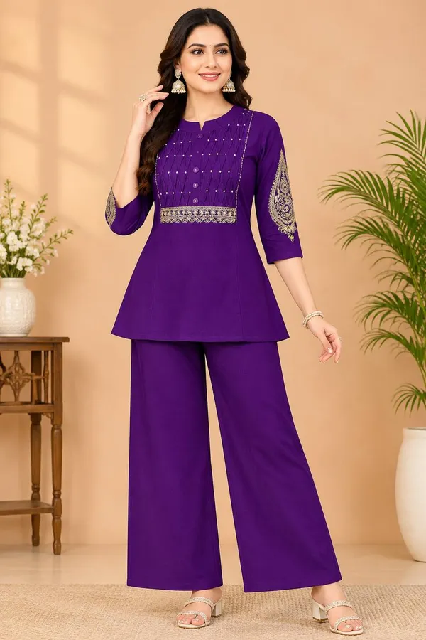 Dhabu_cotton_With_Embroidery_Work_Co-Ord_Set