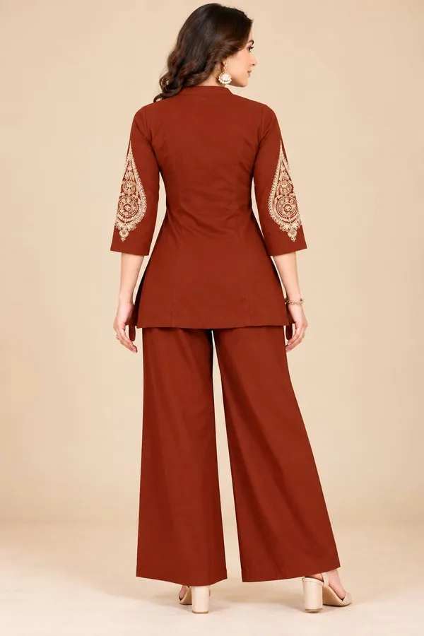 Dhabu_cotton_With_Embroidery_Work_Co-Ord_Set
