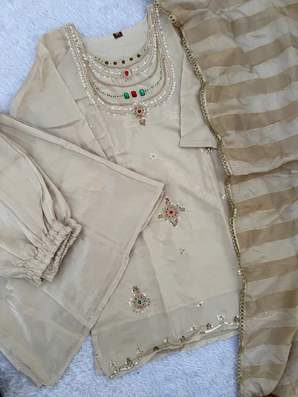 Inspiring_OffWhite_Glass_Silk_Palazzo_Suit_with_Pure_Viscose_Zari_Patta_Dupatta_For_Wedding