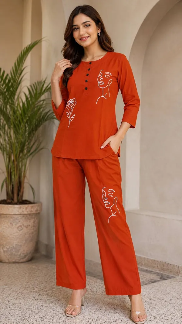 Women_Ethnic_Embroidery_Work_Rayon_slub_Co-Ord_Set