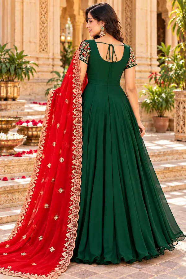 Women_Ethnic_Soft_Georgette_With_Embroidery_Work_Dhabu_cotton_Co-Ord_Set