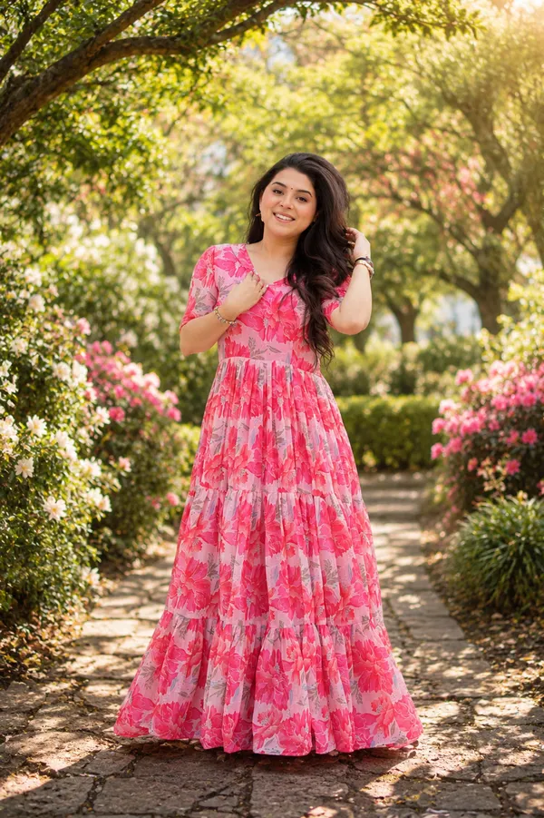 Desirable_Women's_Fully_Flair_Gown_Made_With_Georgette_Fabrics_With_Print_From_Women_Ethnic