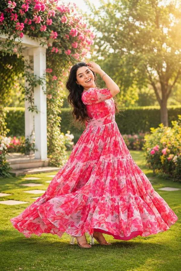 Desirable_Women's_Fully_Flair_Gown_Made_With_Georgette_Fabrics_With_Print_From_Women_Ethnic