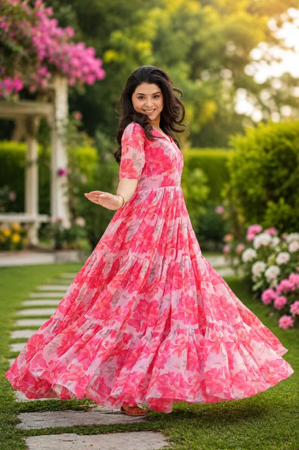 Desirable_Women's_Fully_Flair_Gown_Made_With_Georgette_Fabrics_With_Print_From_Women_Ethnic