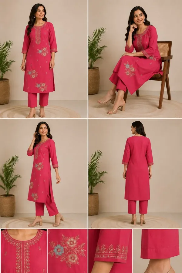 Women's_Mall_Chanderi_Kurti_Set_EMBROIDERY_PIPE_WORK_From_Rayams