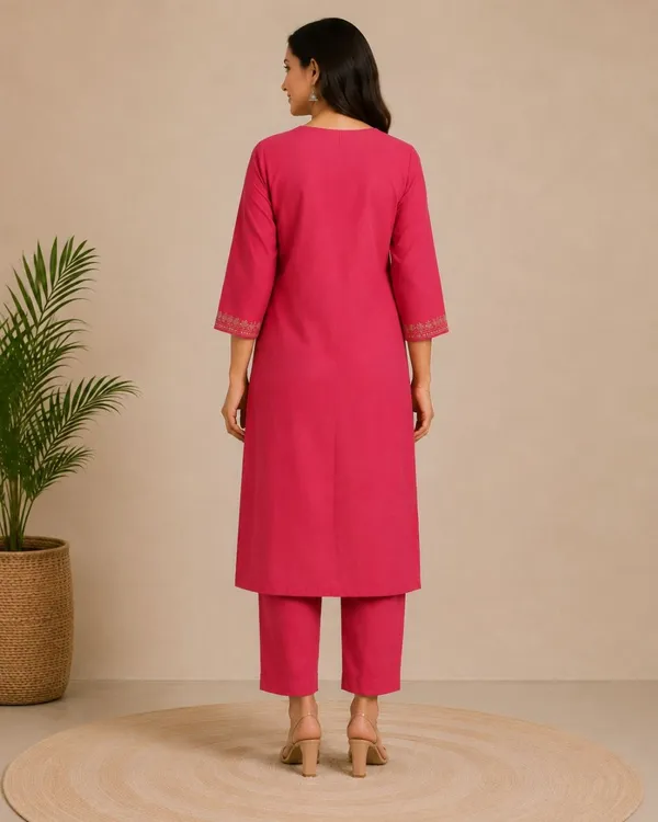 Women's_Mall_Chanderi_Kurti_Set_EMBROIDERY_PIPE_WORK_From_Rayams