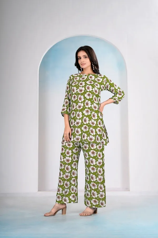 Women's_Cotton_Co-Ord_Set_Green_Mill_Print_From_Women_Ethnic
