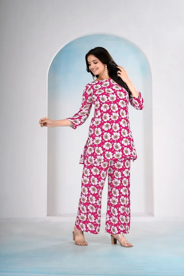Women's_Cotton_Co-Ord_Set_Pink_Mill_Print_From_Women_Ethnic