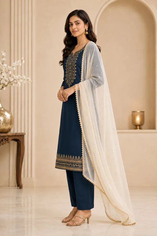 Women's_Tafeta_silk_Embroidery_Kurti_Set_From_Women_Ethnic