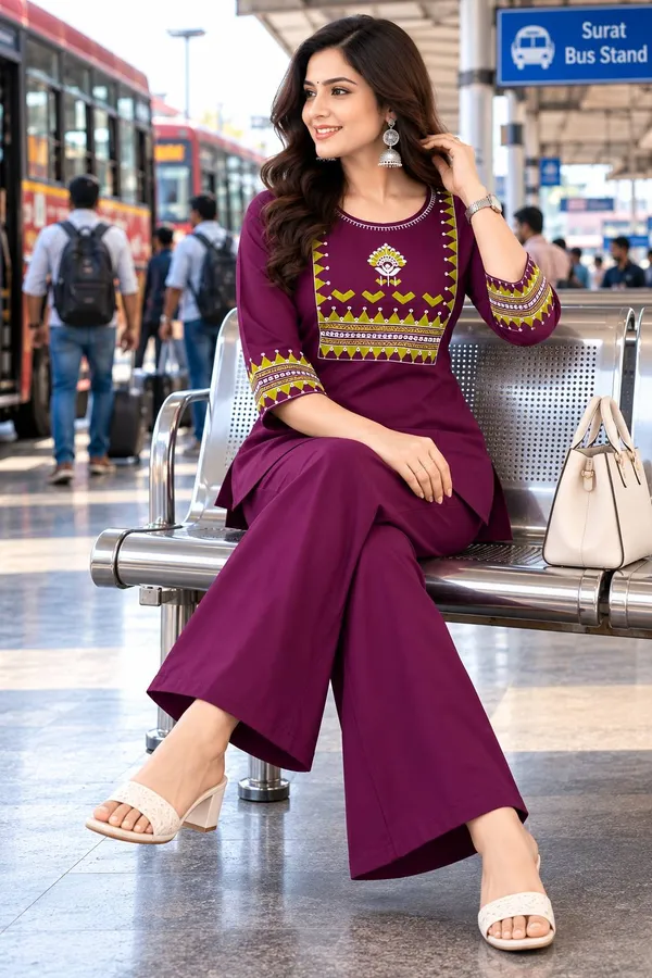 Women_Ethnic_Dhabu_cotton_With_Embroidery_Work_Dhabu_cotton_Co-Ord_Set