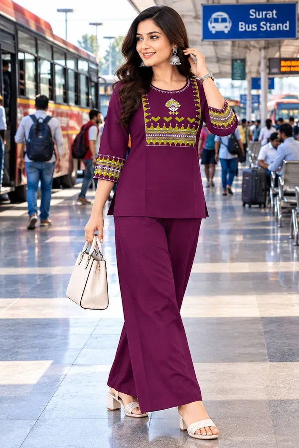 Women_Ethnic_Dhabu_cotton_With_Embroidery_Work_Dhabu_cotton_Co-Ord_Set