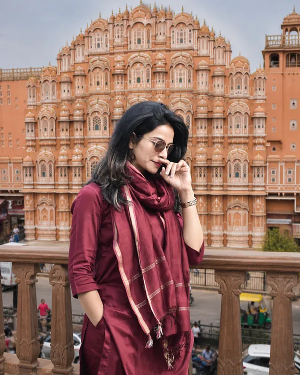 Priyankit_Women_Maroon_Solid_Kurta_Pant_Set_With_Dupatta_|_Elegant_Ethnic_Wear_For_Office_&_Festive