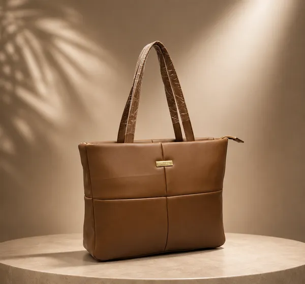 Two-Tone_Quilted_Panel_Tote_Bag_With_Croc-Textured_Handles