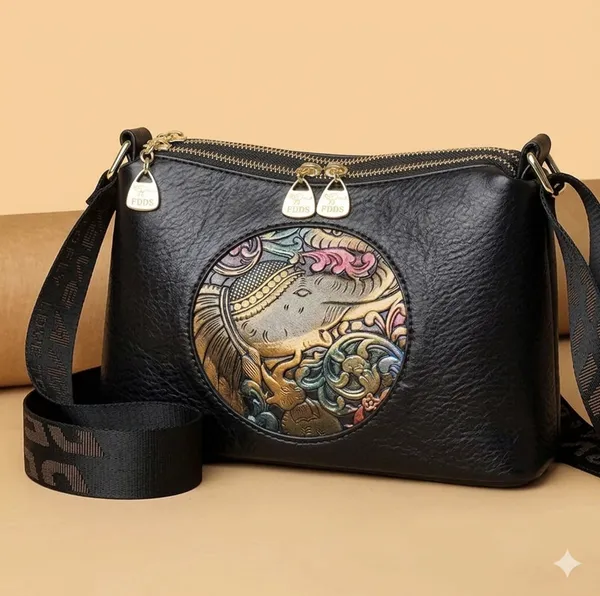 Elephant_Sling_Bag_Three_Compartment_(Black)