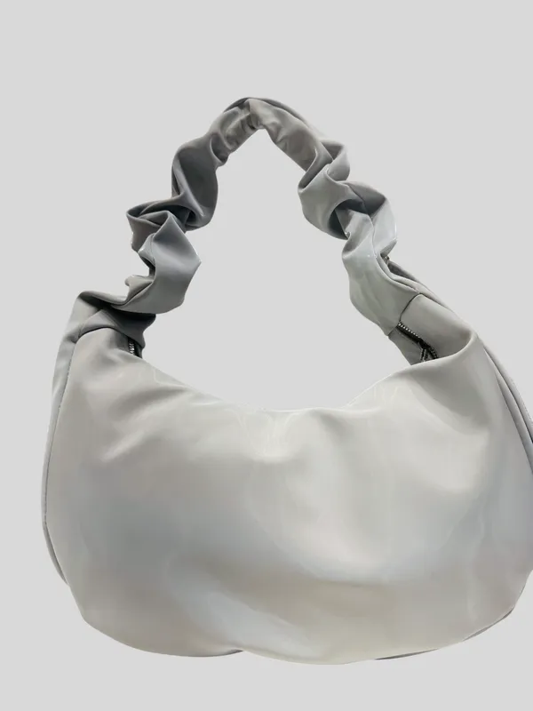 Grey_Ruched_Knotted_Hobo_Shoulder_Bag