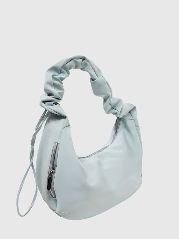 Stylish_Blue_Hobo_Bag_With_Ruched_Handle
