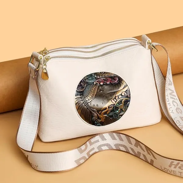 Elephant_Sling_Bag_Three_Compartment_(White)