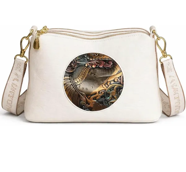 Elephant_Sling_Bag_Three_Compartment_(White)