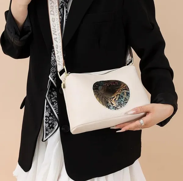 Elephant_Sling_Bag_Three_Compartment_(White)