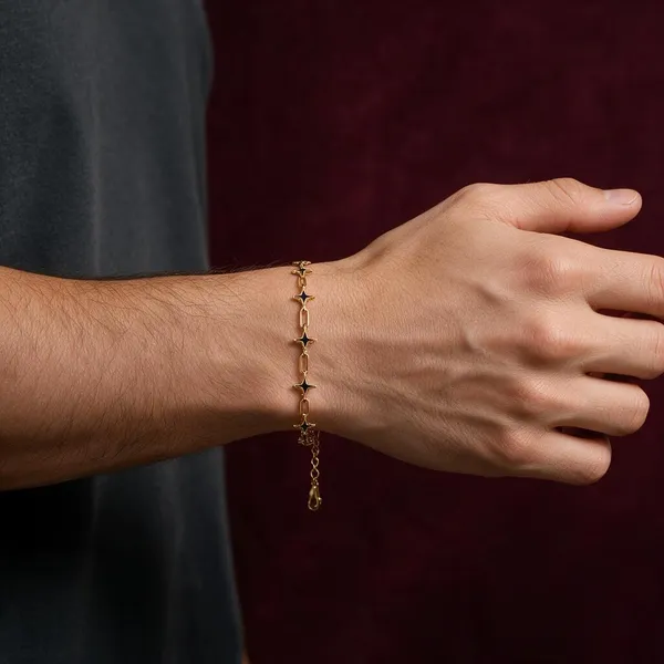 Cosmic_Starburst_Link_Bracelet_Gold