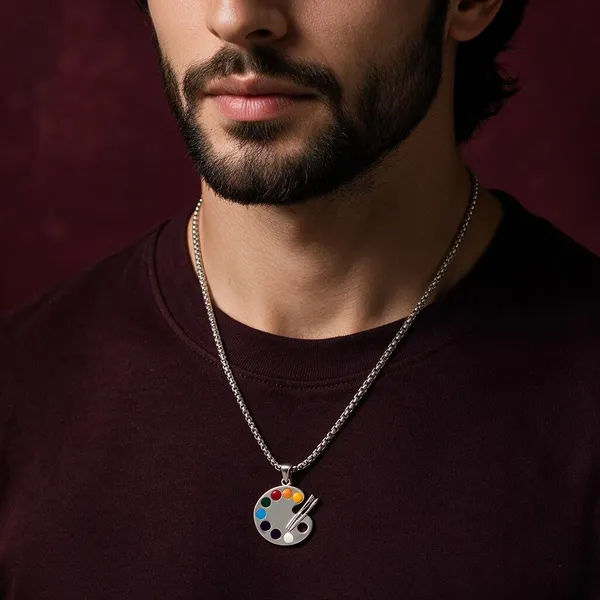 Aritst_Palette_Necklace_Silver