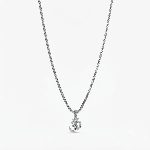Sound_Of_Silence_Om_Pendant_Silver