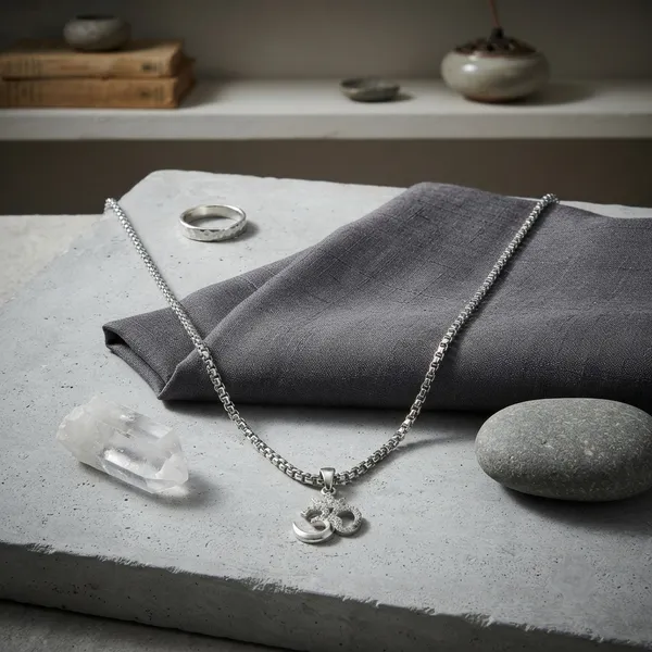 Sound_Of_Silence_Om_Pendant_Silver