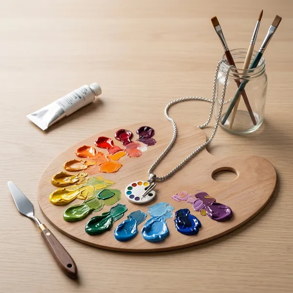 Aritst_Palette_Necklace_Silver
