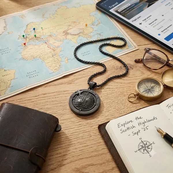 Wanderer_Medallion_Globe_Pendant_Black