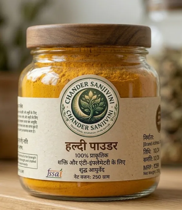 Chander_Sanjivini_Turmeric_Powder_(Haldi_Powder)_-_100%_Natural_Ayurvedic_Turmeric_for_Strength_and_Immunity_-_250g