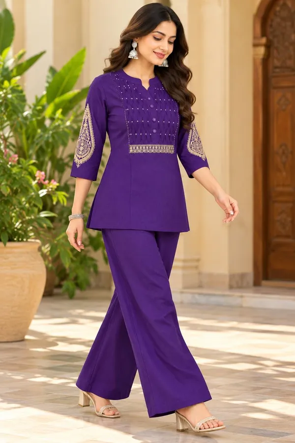 Dhabu_cotton_With_Embroidery_Work_Co-Ord_Set