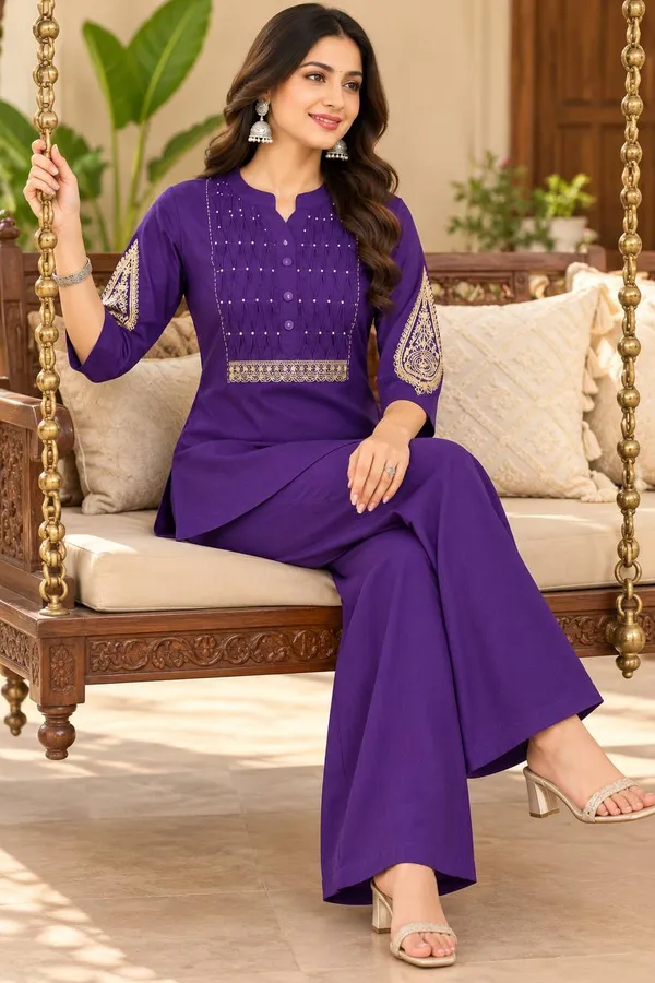 Dhabu_cotton_With_Embroidery_Work_Co-Ord_Set