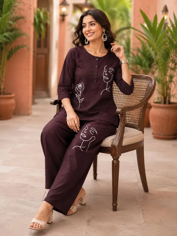 Rayams__Embroidery_Work_Dhabu_cotton_Co-Ord_Set