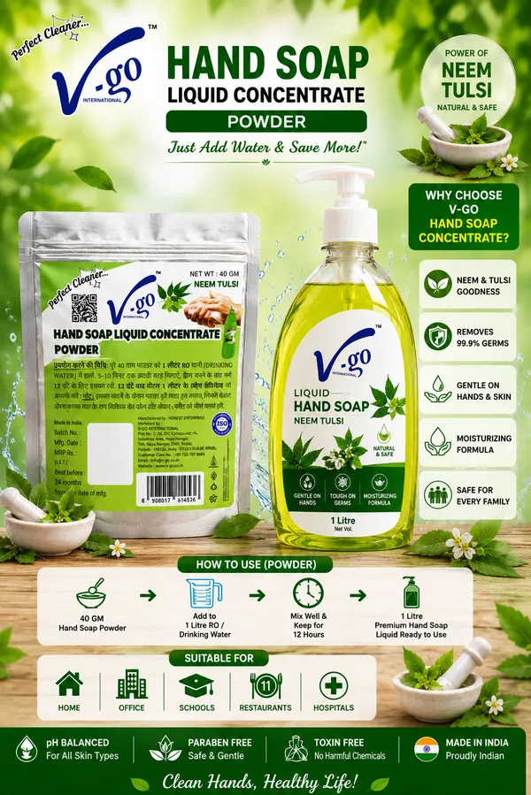40_GM_concentrate_powder_to_make_1_Ltr_Neem_Tulsi_Hand_soap_Liquid
