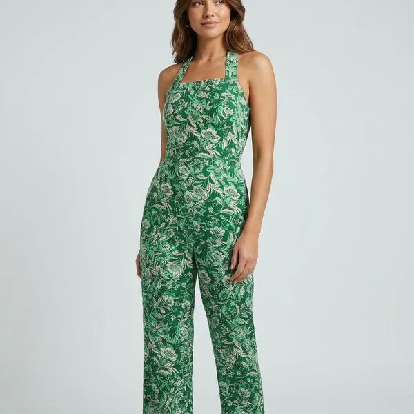Green_Cotton_Halter_Neck_Floral_Jumpsuit_For_Women