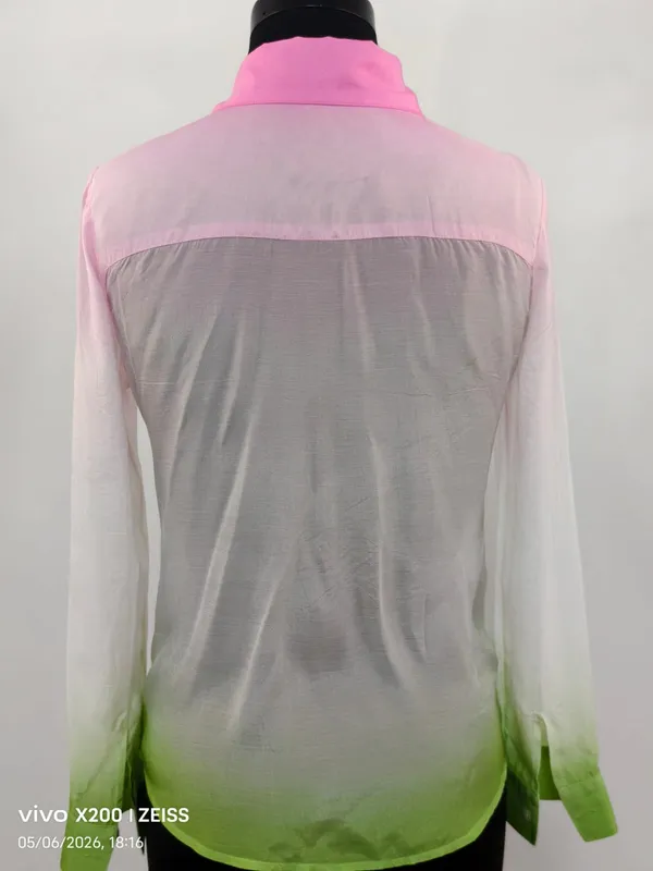 Pink_Ombre_Cotton_Silk_Shirt_For_Women