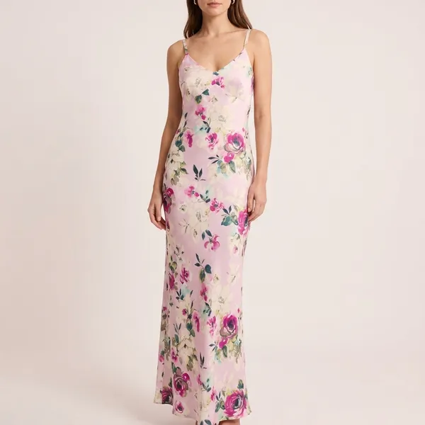 Lavender_Silk_finish_poly_fabric_Floral_Print_Slip_Maxi_Dress_For_Women