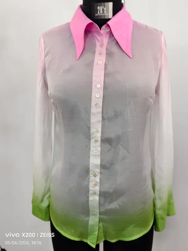 Pink_Ombre_Cotton_Silk_Shirt_For_Women