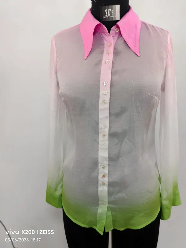 Pink_Ombre_Cotton_Silk_Shirt_For_Women