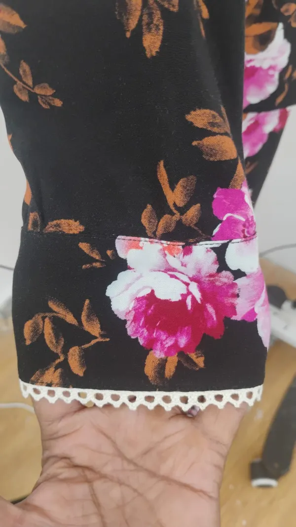 Black_Floral_Viscose_Rayon_Shirt_Pajama_Co-Ord_Set_For_Women