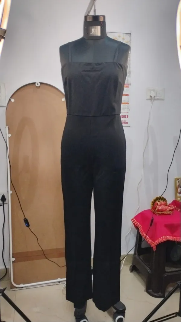 Black_Cotton_Strappy_Wide-Leg_Jumpsuit_For_Women