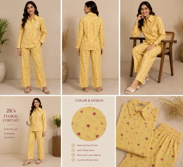 Yellow_Floral_Viscose_Rayon_Shirt_Pajama_Co-Ord_Set_For_Women
