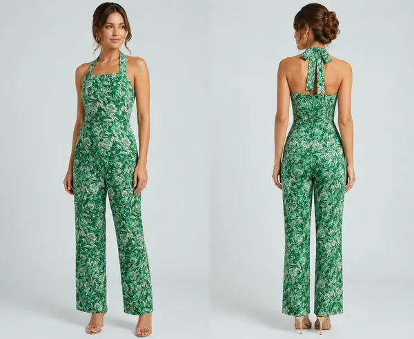 Green_Cotton_Halter_Neck_Floral_Jumpsuit_For_Women