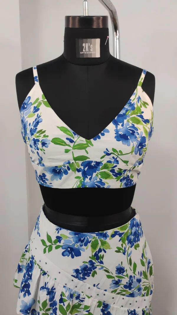 White_Floral_Viscose_Rayon_Crop_Top_Ruffle_Skirt_Co-Ord_Set_For_Women