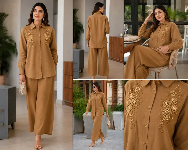 Co-ord_set_with_Hand_Embriodered_Shirt_and_Trouser