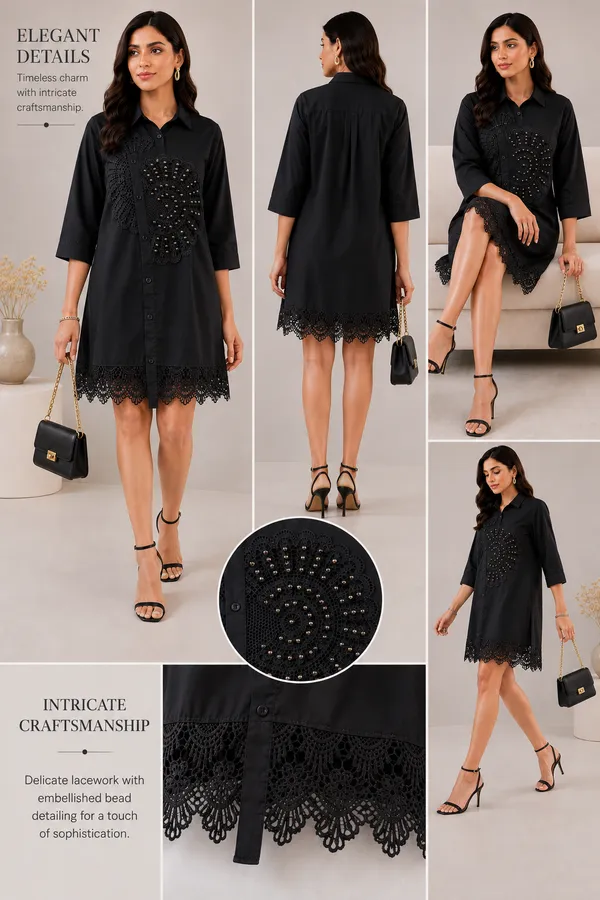 Shirt_dress_with_GPO_patch_with_big_Bead_Hand_work_shirt_dress