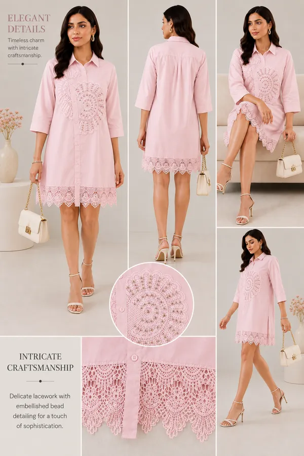 Shirt_dress_with_GPO_patch_with_big_Bead_Hand_work_shirt_dress