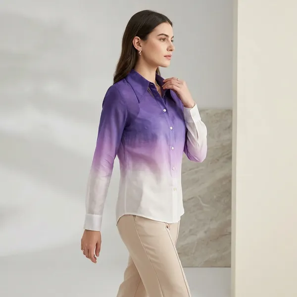 Purple_White_Ombre_Cotton_Silk_Formal_Shirt_For_Women