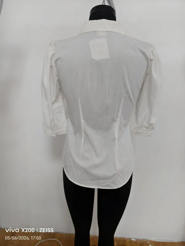 White_Cotton_Cat_Embroidered_Butterfly_Collar_Shirt_For_Women